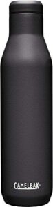 camelbak horizon 25 oz wine bottle - insulated stainless steel - leak proof - black