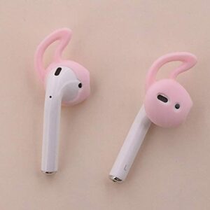 JNSA 6 Pairs Silicone Ear Tips Ear Hooks Compatible with Apple AirPods/EarPods,Silicone Soft Covers Anti-Slip Sport Earbud Tips, Anti-Drop Ear Hook Gel Headphones Earphones Tips,6 Colors