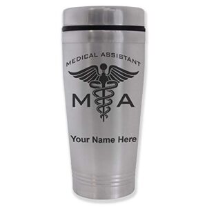 lasergram 16oz commuter mug, ma medical assistant, personalized engraving included