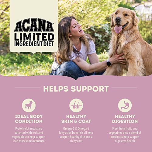 ACANA® Singles Limited Ingredient Dry Dog Food, Grain-free, High Protein, Lamb & Apple, 22.5lb