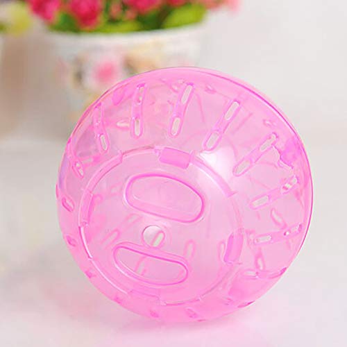 Small Pets Accessories 4inch Portable Transparent Hamster Rodent Pet Jogging Ball Exercise Play Toy - Blue GlobalDeal