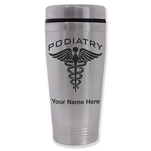 LaserGram 16oz Commuter Mug, Podiatry, Personalized Engraving Included