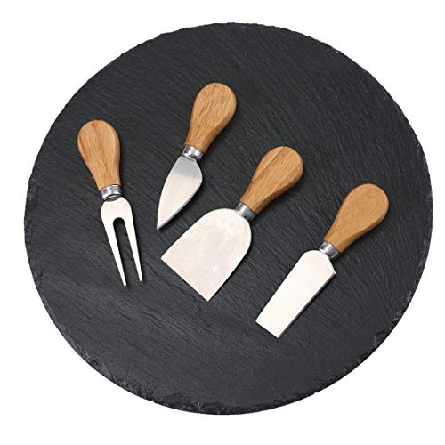 8 Pieces Set Cheese Knives with Wood Handle, Stainless Steel Cheese Slicer Cheese Cutter Cheese Tools