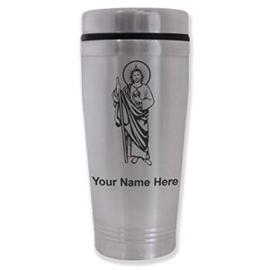 lasergram 16oz commuter mug, saint jude, personalized engraving included