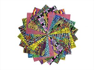 40 5 inch kaleidoscope quilting squares charm pack by benartex 10 colorways