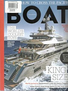 boat international magazine the world coolest toys * king size march, 2020 (please note: all these magazines are pet & smoke free magazines. no address label. (single issue magazine.)