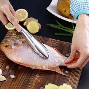 fish scaler remover, fish scaler scraper stainless steel cleaning brush easily remove fish scale tool