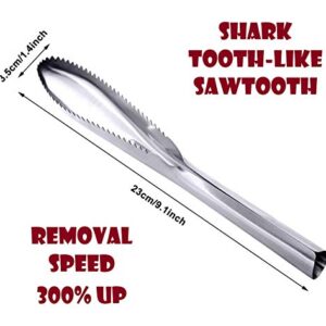 Fish Scaler Remover, Fish Scaler Scraper Stainless Steel Cleaning Brush Easily Remove Fish Scale Tool