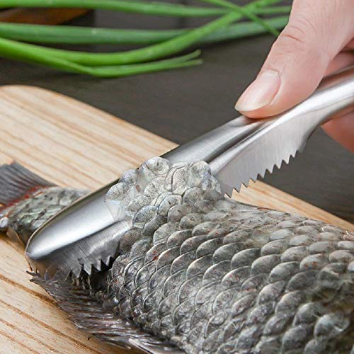 Fish Scaler Remover, Fish Scaler Scraper Stainless Steel Cleaning Brush Easily Remove Fish Scale Tool