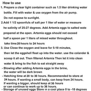 Clione SuperP1 50 g. (Premium Grade) Artemia Cysts Brine Shrimp Eggs Fish Food 95% Plus Hatch Rate in 24-32 Hour, Fresh Stock Tested, for All Tropical Fish Goldfish KOI Baby Fry Fish Guppy Betta Fish