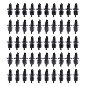 hedume 50 pack bottle pourers, free flow pourers, liquor bottle pourers perfect for pubs, clubs, restaurants, bars, coffee shops and diners