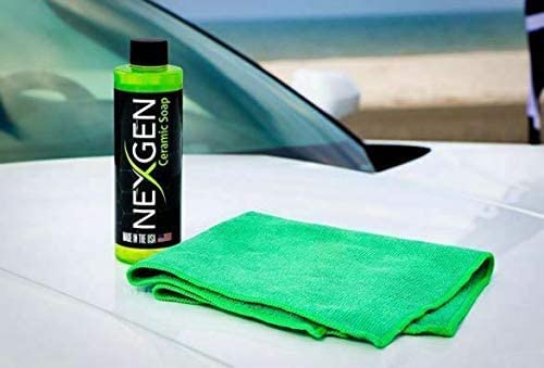 Nexgen Premium Ceramic Car Wash Soap - Build Ceramic Coating During Wash on Cars, Trucks, Boats and Bikes - SiO2 Shampoo Works with Foam Guns, Cannons, Pressure Washer, Bucket and Wash Mitt (16 oz)