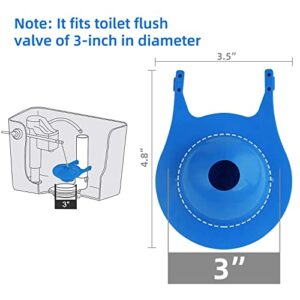 3 Inch Toilet Flappers Replacement Compatible with Gerber 99-788, Water Saving, High Performance Toliet Flapper, Easy to Install - Blue