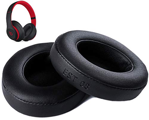 Studio Earpad Replacement - Compatible with Studio 2.0 Wireless Wired and Studio 3.0 Wireless Headphones (Black Tenth Anniversary)