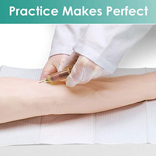 Phlebotomy Practice Kit,Venipuncture Practice Arm,IV Practice Arm Kit for Nurses Practice & Training, IV Starter Kit,Medical Educational Training Teaching Model