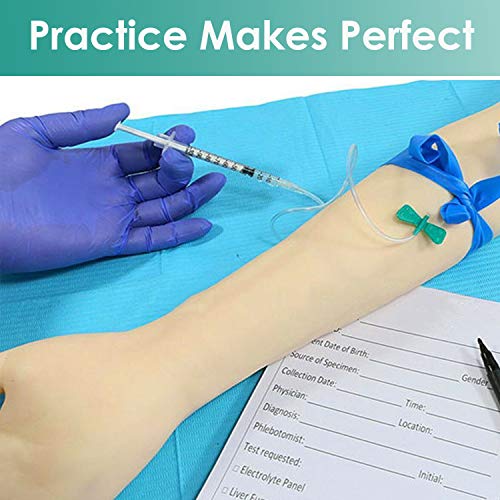 Phlebotomy Practice Kit,Venipuncture Practice Arm,IV Practice Arm Kit for Nurses Practice & Training, IV Starter Kit,Medical Educational Training Teaching Model