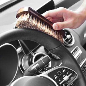 Leather Cleaning and Care Tool Kit, Used with Leather Seat Cleaner and Conditioner for Vinyl and Leather Auto Interior, Seats, Furniture, Apparel and Bags, Car Seat Cleaning Brushes, 5PCS Set