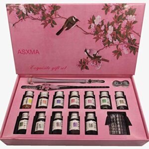 ASXMA New calligraphy glass Pen Set .Writing, Drawing, Calligraphy, Great for Gift Giving.