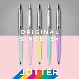 Parker Jotter Originals Ballpoint Pen Pastel Collection | Mint and Purple 50s Finishes | Medium Point | Blue Ink | 2 Count