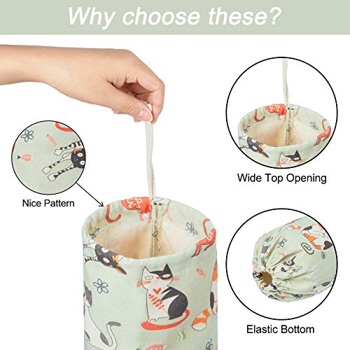 Plastic Bag Holder Grocery Bag Storage Holder Large Grocery Bag Shopping Bag Holder Organizer and Dispenser Multiple Color Designs/Sizes