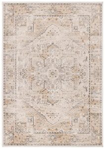 safavieh atlas collection 2'7" x 4' camel/stone atl976c vintage oriental distressed viscose accent rug