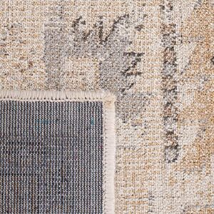 Safavieh Atlas Collection 2'7" x 4' Camel/Stone ATL976C Vintage Oriental Distressed Viscose Accent Rug