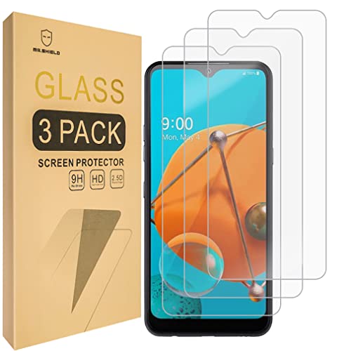 Mr.Shield [3-Pack] Designed For LG K51 [Tempered Glass] [Japan Glass with 9H Hardness] Screen Protector with Lifetime Replacement