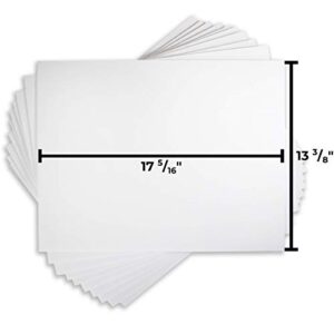 Corrugated Plastic Sheets | 17in x 13in | 10 Pack | Blank Coroplast Poster Board Signs for Offices, Classrooms, Yard and Garage Sales, Realtor Open Houses, and Custom Birthday, and Graduation Messages