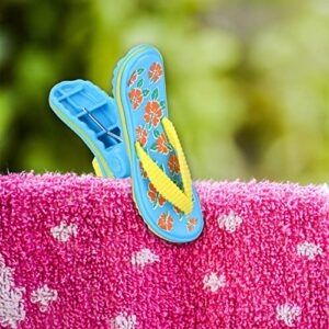 beach towel clips, 1pcs portable towel clips, flip flop windproof clips clothespins peg clamps chip clips, secure clips for beach chairs sunbeds or pool lounges
