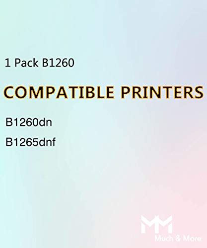 MM MUCH & MORE Compatible Toner Cartridge Replacement for Dell 1260 RWXNT 331-7328 Used for B1260dn B1260 B1265dn B1265dnf B1265dfw Series Printers (1-Pack, Black)