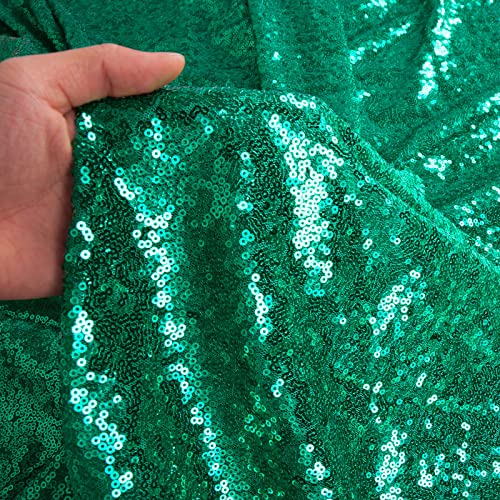 Sequin Fabric by The Yard Sparkly Fabric Green Fabric for Sewing Sequence Material Fabric Little Mermaid Fabric Sequin Fabric Quilting Fabric Flip Sequin Fabric for Wedding Dress