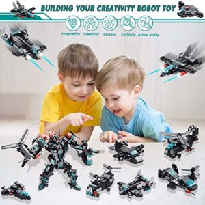 MOONTOY 577PCS STEM Robot Building Toys Set 25-in-1 Engineering Kit Building Blocks Bricks Construction Vehicles Educational Christmas Birthday Gifts for Kids Boys Girls 5 6 7 8 9 10 11 12+ Year Old