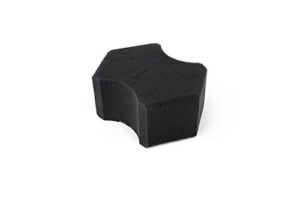 the rag company - ultra black foam sponge - for detailing and car washing, perfect for both rinseless and soap washes, softer feel, ergonomic shape