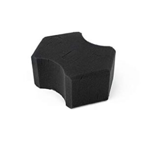 The Rag Company - Ultra Black Foam Sponge - for Detailing and Car Washing, Perfect for Both Rinseless and Soap Washes, Softer Feel, Ergonomic Shape