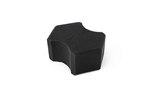 The Rag Company - Ultra Black Foam Sponge - for Detailing and Car Washing, Perfect for Both Rinseless and Soap Washes, Softer Feel, Ergonomic Shape