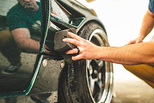 The Rag Company - Ultra Black Foam Sponge - for Detailing and Car Washing, Perfect for Both Rinseless and Soap Washes, Softer Feel, Ergonomic Shape