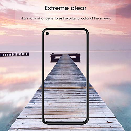 OMOTON [3 Pack] Screen Protector for Google Pixel 5 - Tempered Glass/Alignment Frame/Anti Scratch Screen Protector for Google Pixel 5