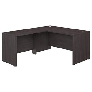 bush business furniture studio c l shaped desk with return, 60w x 30d, storm gray