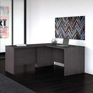 Bush Business Furniture Studio C L Shaped Desk with Return, 60W x 30D, Storm Gray