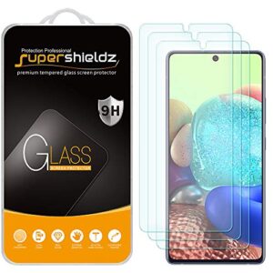 supershieldz (3 pack) designed for samsung galaxy a71 5g and galaxy a71 5g uw tempered glass screen protector, anti scratch, bubble free