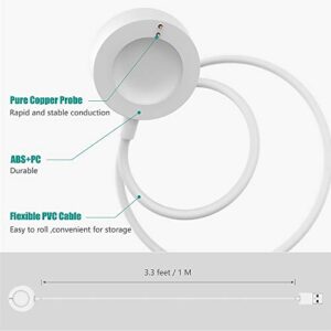 TUSITA Charger Compatible with Fossil Gen 4 5 5E 6, Emporio Armani, Skagen falster 2, Misfit Vapor 2, Diesel Guard 2.5, Michael Kors Runway - 3.3ft 100cm Smartwatch USB Charging Cable