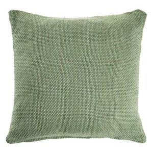 lr home smoke solid throw pillow, 18"x18", light green/muted green