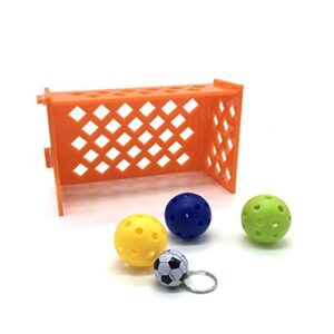 POPETPOP 2 Sets Parrot Soccer Ball Toys Field Training Toys Bird Intelligence Development Toys for Macaw Parakeet Cockatiel Conure Budgies (Random Color)