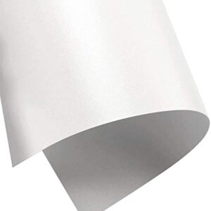 Limited Papers (TM) Shimmer Pure White Pearl, Text and Cardstock Digital Metallic Stationary Paper. Perfect for Business, Invitations, Weddings. and More. Variety of Sizes. (8.5 x 11, 80 lb. - Text)