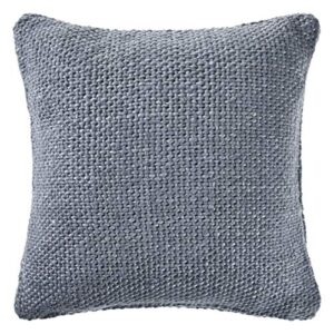 lr home frost blue woven throw pillow, 20" x 20"