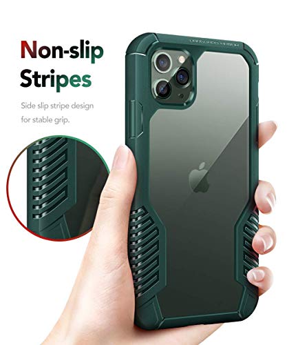 MOBOSI Vanguard Armor Cell Phone Accessory Bundle - AirPods Pro Case & iPhone 11 Pro Max Case (Midnight Green)