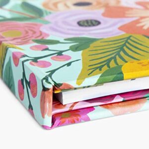 RIFLE PAPER CO. Garden Party Clipfolio, Illustrated Hardcover and Contrasting Interior, Features Strong Gold Clip on the Front, Comes with Writing Pad with 50 Lined, Perforated Sheets