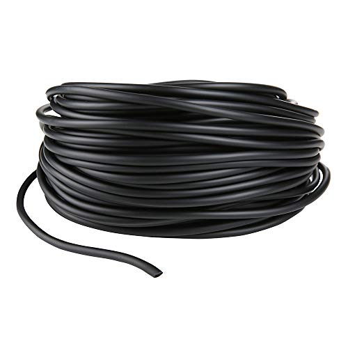 JIH Aquarium 100 Feet Black Airline Tubing Standard 3/16" for Fish Tank, Terrariums, and Hydroponics