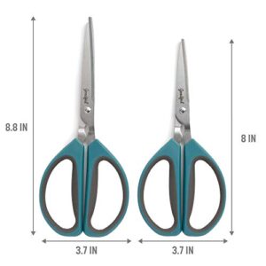 Goodful All Purpose Kitchen Shears, Heavy Duty Stainless Steel Scissors, Comfort Grip, Micro-Serrated