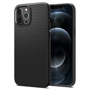 spigen liquid air armor designed for iphone 12 pro max case (2020) - matte black